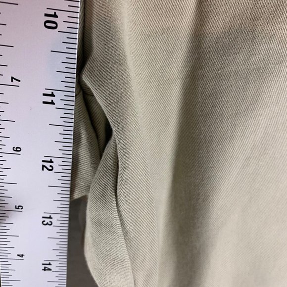 Gap Women's Clean Cut Floral Embroidered Khaki Cropped Capri Pants Size 10 8793 - Picture 5 of 13